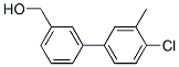 3-(4-Chloro-3-methylphenyl)benzyl alcohol 结构式