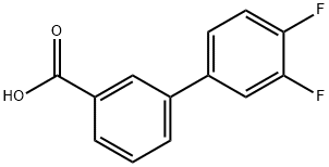 3-BIPHENYL-3',4'-DIFLUORO-CARBOXYLIC ACID
 结构式