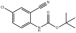(4-氯-2-氰基苯基)氨基甲酸叔丁酯 结构式