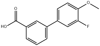 3-FLUORO-4-METHOXYBIPHENYL-3-CARBOXYLIC ACID 结构式