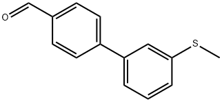 3'-METHYLSULFANYLBIPHENYL-4-CARBALDEHYDE 结构式