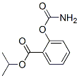 propan-2-yl 2-carbamoyloxybenzoate 结构式