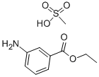 3-氨基苯甲酸乙酯甲基磺酸盐 结构式