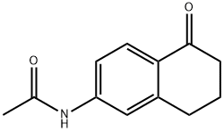 N-(5-氧代-5,6,7,8-四氢萘酚-2-基)乙酰胺 结构式