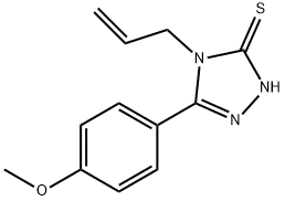 4-烯丙基-5-(4-甲氧苯基)-4H-1,2,4-三唑-3-硫醇 结构式