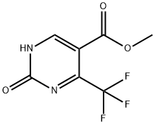 2-羟基-4-三氟甲基-5-嘧啶甲酸甲酯 结构式