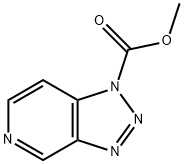 1H-1,2,3-Triazolo[4,5-c]pyridine-1-carboxylic  acid,  methyl  ester 结构式
