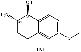 2-AMINO-6-METHOXY-1,2,3,4-TETRAHYDRO-NAPHTHALEN-1-OL HYDROCHLORIDE 结构式