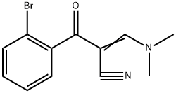 3-(Dimethylamino)-2-(2-bromobenzoyl)acrylonitrile 结构式