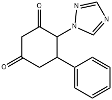 5-苯基-4-(1H-1,2,4-三唑-1-基)环己烷-1,3-二酮 结构式