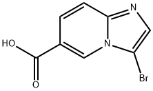 3-BROMOIMIDAZO[1,2-A]PYRIDINE-6-CARBOXYLIC ACID 结构式