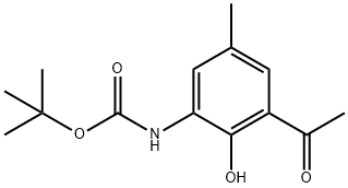 3-N-BOC-AMINO-2-HYDROXY-5-METHYL ACETOPHENONE
 结构式