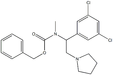 1-PYRROLIDIN-2-(3',5'-DICHLOROPHENYL)-2-(N-CBZ-N-METHYL)AMINO-ETHANE
