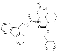 N-FMOC-3-(1-CBZ-PIPERIDIN-2-YL)-DL-BETA-ALANINE
 结构式