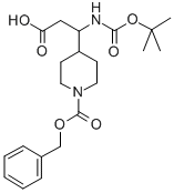 3-(1-((Benzyloxy)carbonyl)piperidin-4-yl)-3-((tert-butoxycarbonyl)amino)propanoicacid