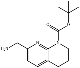 Tert-butyl7-(aminomethyl)-3,4-dihydro-1,8-naphthyridine-1(2H)-carboxylate