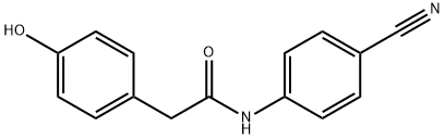 N-(4-氰基苯基)-2-(4-羟苯基)乙酰胺 结构式