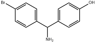 4-(氨基(4-溴苯基)甲基)苯酚 结构式