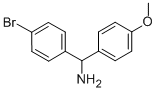 (4-溴苯基)(4-甲氧基苯基)甲胺 结构式