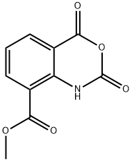 2,4-二氧代-1,4-二氢-2H-3,1-苯并恶嗪-8-甲酸甲酯 结构式