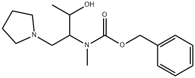 1-PYRROLIDIN-2-(N-CBZ-N-METHYL)AMINO-3-HYDROXYL-BUTANE
 结构式