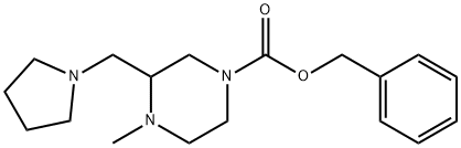 4-METHYL-3-PYRROLIDIN-1-YLMETHYL-PIPERAZINE-1-CARBOXYLIC ACID BENZYL ESTER
