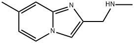 甲基-(7-甲基咪唑并[1,2-A〕吡啶-2-基甲基)-胺 结构式