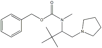 (2,2-DIMETHYL-1-PYRROLIDIN-1-YLMETHYL-PROPYL)-METHYL-CARBAMIC ACID BENZYL ESTER
 结构式