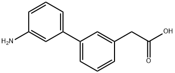 2-(3'-氨基-[1,1'-联苯]-3-基)乙酸 结构式