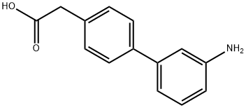 2-(3'-氨基-[1,1'-联苯]-4-基)乙酸 结构式
