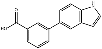 3-(1H-INDOL-5-YL)BENZOIC ACID 结构式