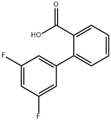 3',5'-二氟-[1,1'-联苯]-2-羧酸 结构式
