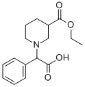 2-(3-(乙氧基羰基)哌啶-1-基)-2-苯基乙酸 结构式