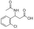 AC-DL-3-氨基-3-(2-氯苯基)丙酸 结构式