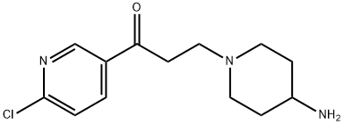 3-(4-Aminopiperidin-1-yl)-1-(6-chloropyridin-3-yl)propan-1-one