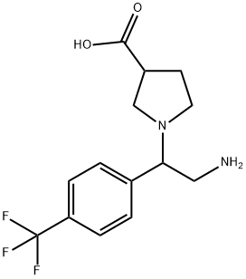 1-[2-AMINO-1-(4-TRIFLUOROMETHYL-PHENYL)-ETHYL]-PYRROLIDINE-3-CARBOXYLIC ACID
