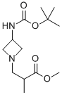 3-(3-TERT-BUTOXYCARBONYLAMINO-AZETIDIN-1-YL)-2-METHYL-PROPIONIC ACID METHYL ESTER
 结构式