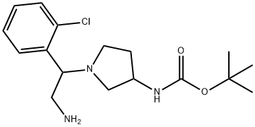 3-N-BOC-AMINO-1-[2-AMINO-1-(2-CHLORO-PHENYL)-ETHYL]-PYRROLIDINE
