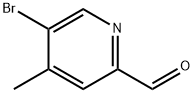 5-溴-4-甲基吡啶-2-甲醛 结构式