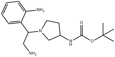 3-N-BOC-AMINO-1-[2-AMINO-1-(2-AMINO-PHENYL)-ETHYL]-PYRROLIDINE
 结构式