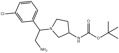 3-N-BOC-AMINO-1-[2-AMINO-1-(3-CHLORO-PHENYL)-ETHYL]-PYRROLIDINE
