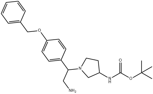 3-N-BOC-AMINO-1-[2-AMINO-1-(4-BENZYLOXY-PHENYL)-ETHYL]-PYRROLIDINE
