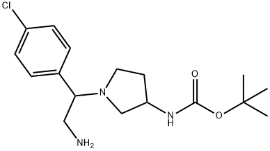 3-N-BOC-AMINO-1-[2-AMINO-1-(4-CHLORO-PHENYL)-ETHYL]-PYRROLIDINE
