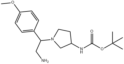 3-N-BOC-AMINO-1-[2-AMINO-1-(4-METHOXY-PHENYL)-ETHYL]-PYRROLIDINE
