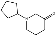 1-环戊烷基哌啶-3-酮 结构式