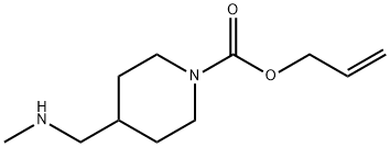 4-METHYLAMINOMETHYL-PIPERIDINE-1-CARBOXYLIC ACID ALLYL ESTER 结构式