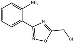 2-(5-CHLOROMETHYL-[1,2,4]OXADIAZOL-3-YL)-ANILINE
 结构式
