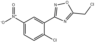 5-CHLOROMETHYL-3-(2-CHLORO-5-NITRO-PHENYL)-[1,2,4]OXADIAZOLE
 结构式