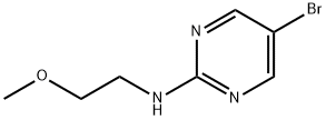 5-溴-N-(2-甲氧基乙基)嘧啶-2-胺 结构式