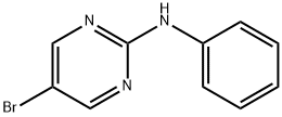 (5-溴嘧啶-2-基)苯胺 结构式